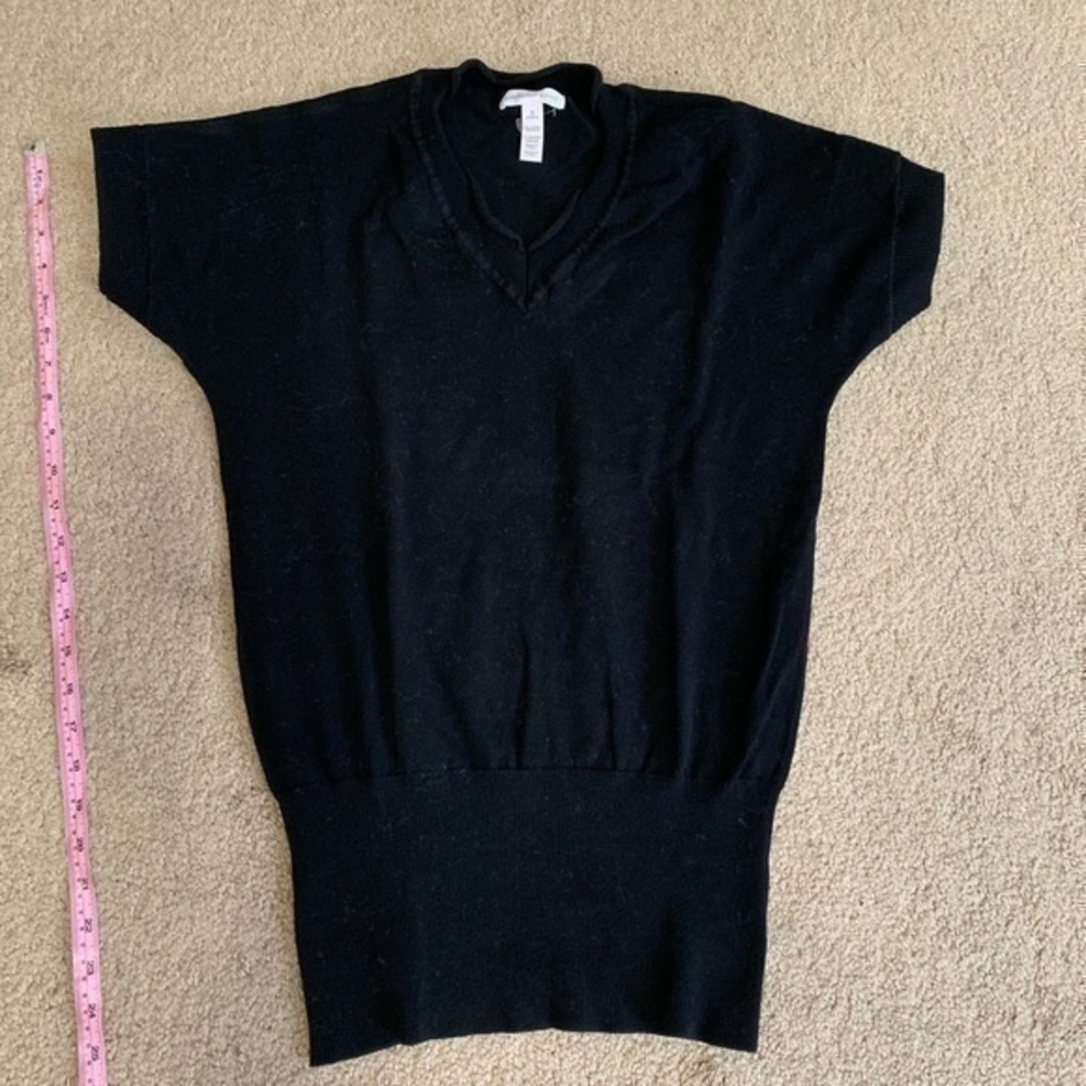 Ambiance Apparel Black Short Sleeved Top Small